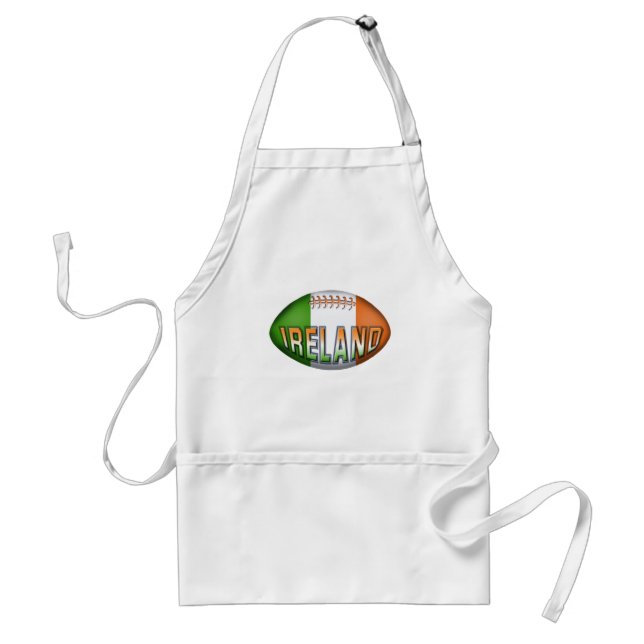 Ireland Rugby Ball Adult Apron (Front)