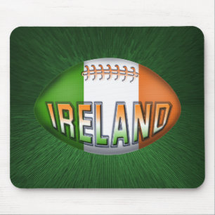 Ireland Rugby Ball Mouse Pad