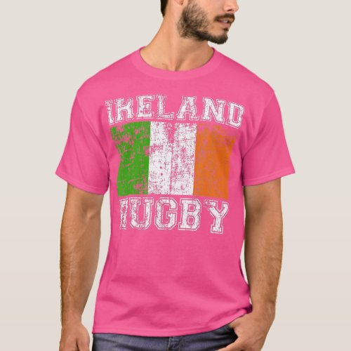 Ireland Rugby  for Men or Women  Irish Flag  T_Shirt