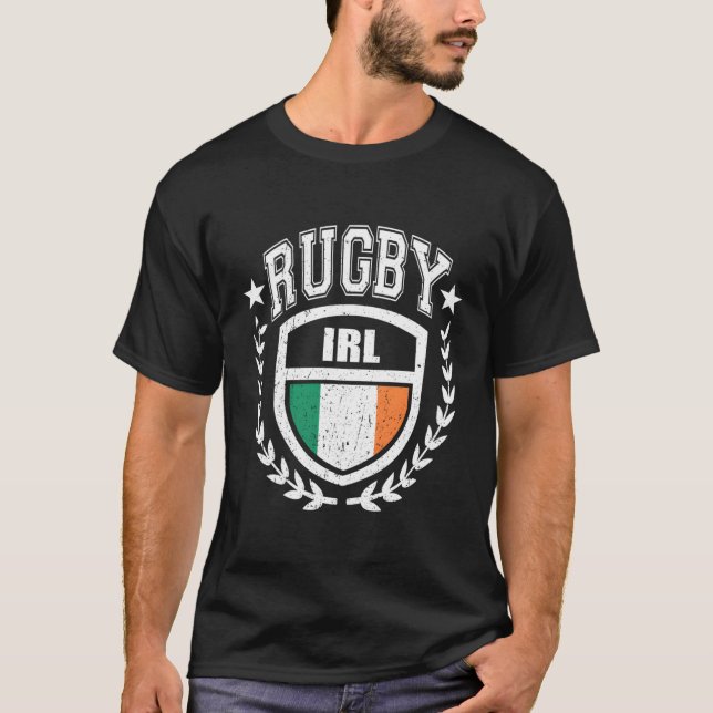 Ireland Rugby Gear Irish Flag Sport T-Shirt (Front)