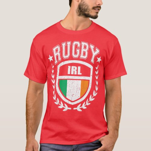 Ireland Rugby Gear Irish Flag Vintage Sport  T_Shirt