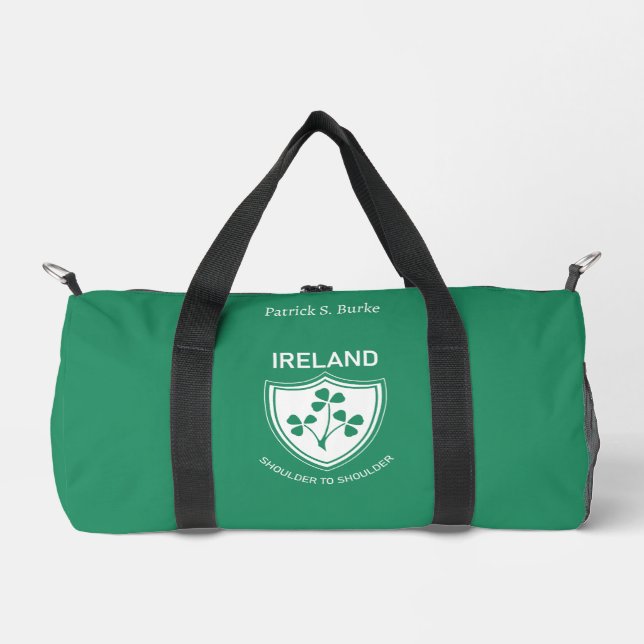 IRELAND Rugby - Irish Rugby Personalized Duffle Bag (Front)