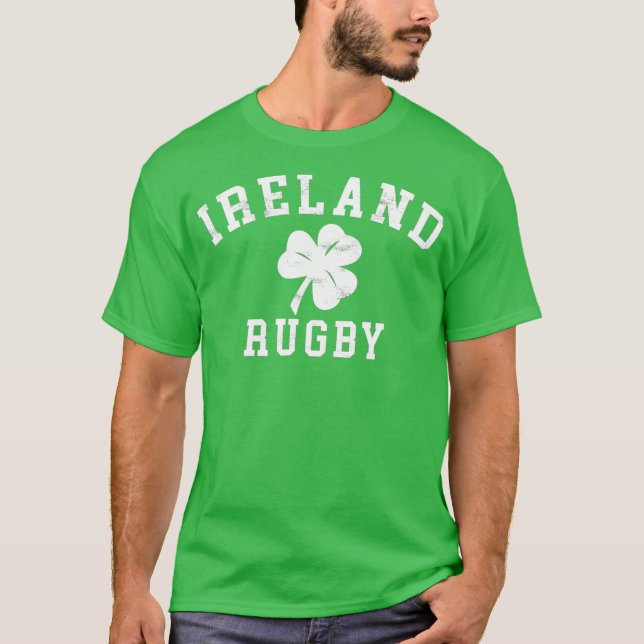 IRELAND RUGBY   Irish Shamrock Rugby T-Shirt (Front)
