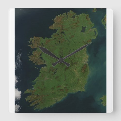 Ireland Satellite Map Clock