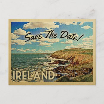 Ireland Save The Date Vintage Postcards by Flospaperie at Zazzle