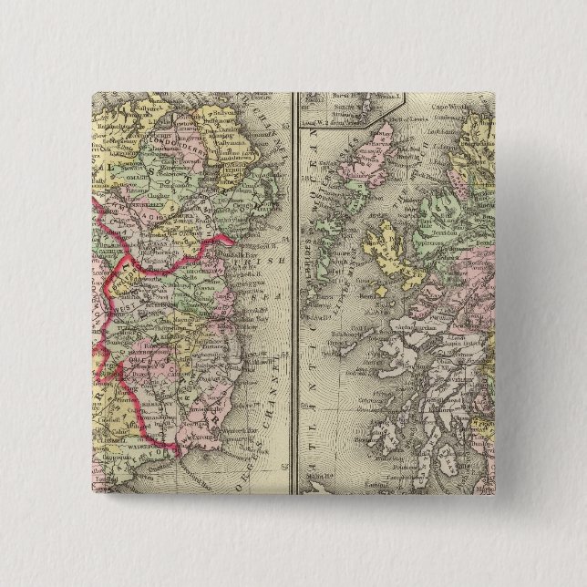 Ireland, Scotland Button (Front)