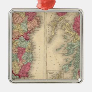 Ireland Scotland Metal Ornament