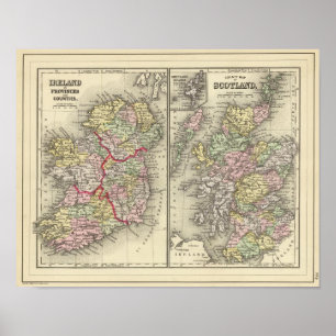 Ireland, Scotland Poster