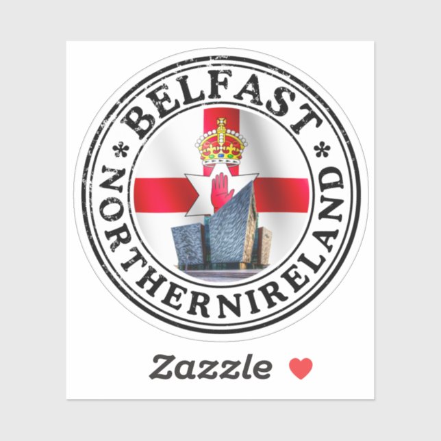  Ireland Seal Sticker Round Flag For Laptop Book (Sheet)