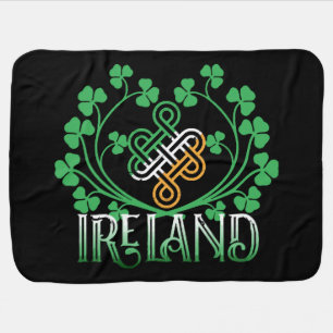 IRELAND SHAMROCK BABY BLANKET