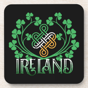 IRELAND SHAMROCK BEVERAGE COASTER