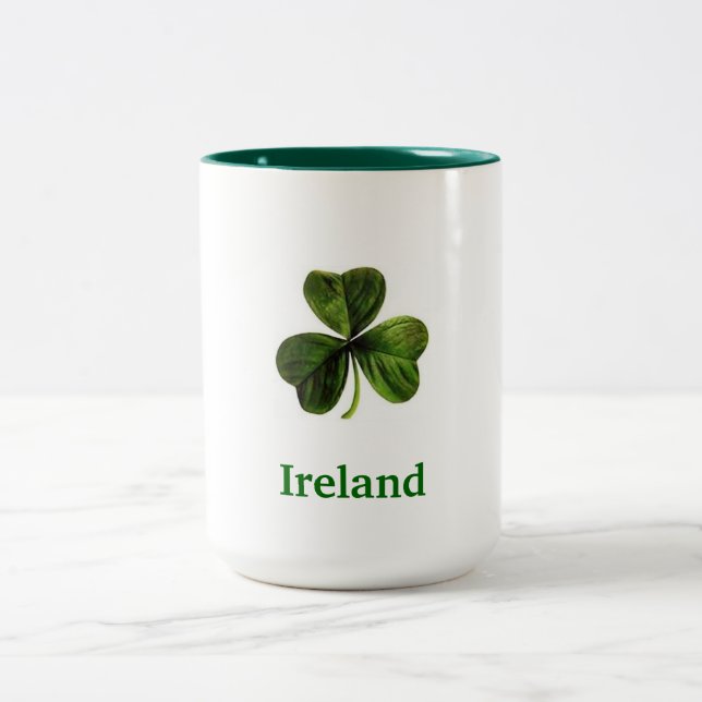 Ireland Shamrock - Coffee Mug (Large) (Center)