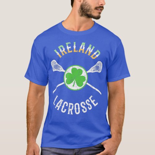 Ireland Shamrock Irish Lacrosse  T_Shirt