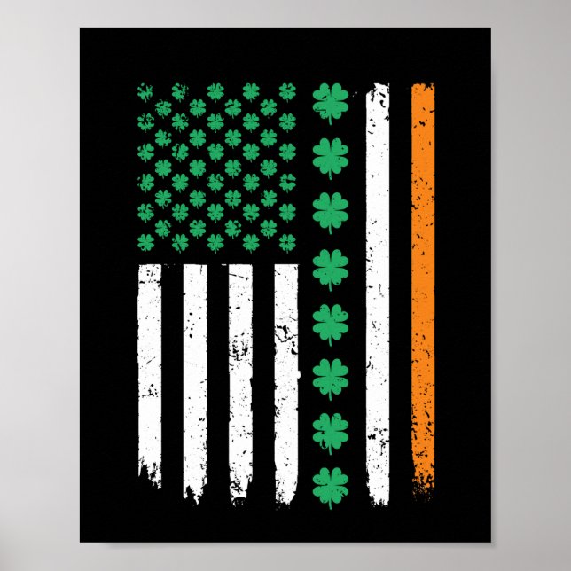 Ireland Shamrock Irish Shamrock American Poster (Front)