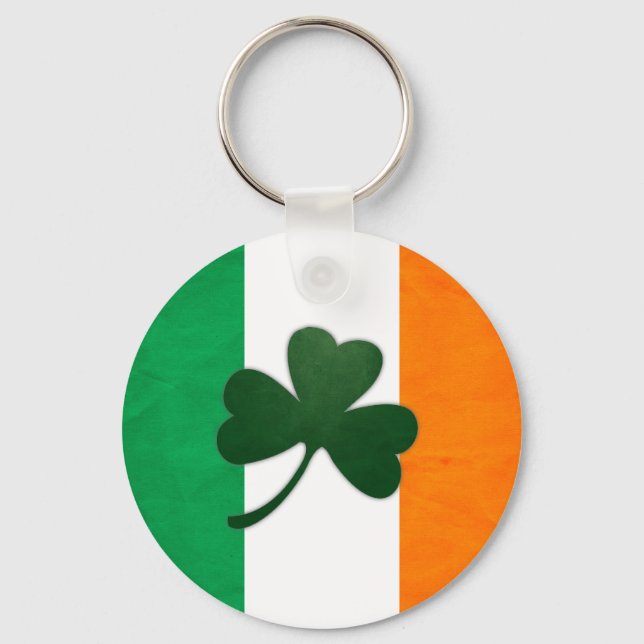 Ireland Shamrock Keychain (Front)