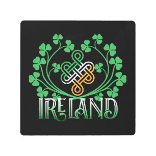 IRELAND SHAMROCK METAL PRINT