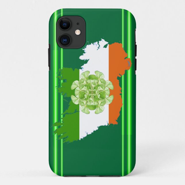 Ireland Shamrock Spin by Kenneth Yoncich Case-Mate iPhone Case (Back)