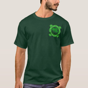 Ireland Shamrock Stamp by Kenneth Yoncich T-Shirt