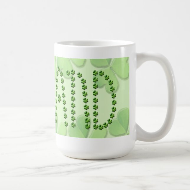 Ireland Shamrocks Coffee Mug (Right)