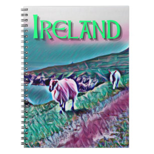 Ireland Sheep Painting Notebook