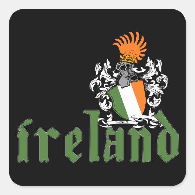 Ireland Shield Sticker (Front)