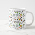 Ireland Sketch Doodle Pattern Giant Coffee Mug