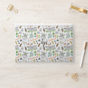 Ireland Sketch Doodle Pattern HP Laptop Skin
