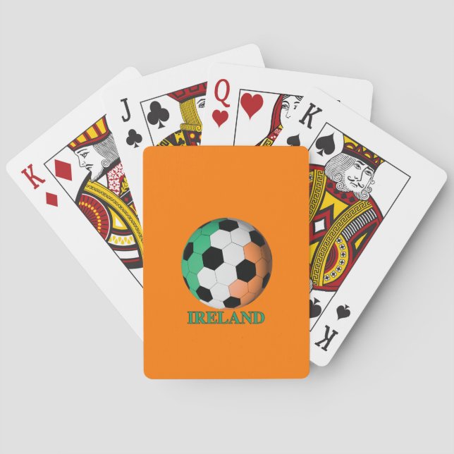 Ireland soccer poker cards (Back)