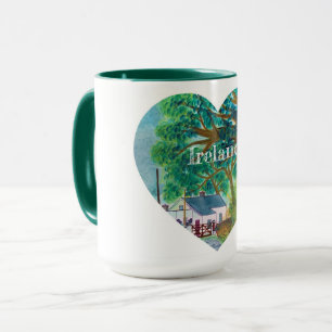 Ireland Souvenir Heart Mug