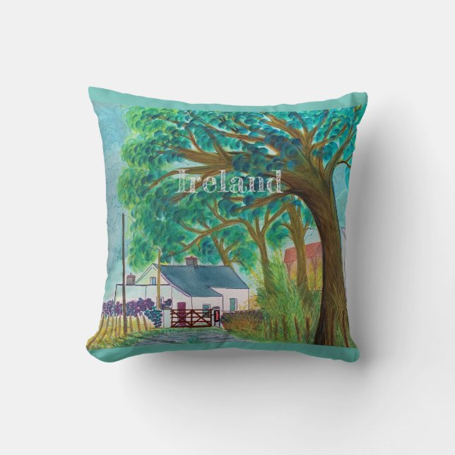 Ireland Souvenir  Throw Pillow (Front)