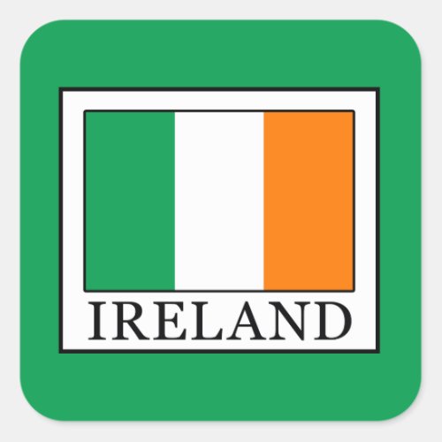 Ireland Square Sticker