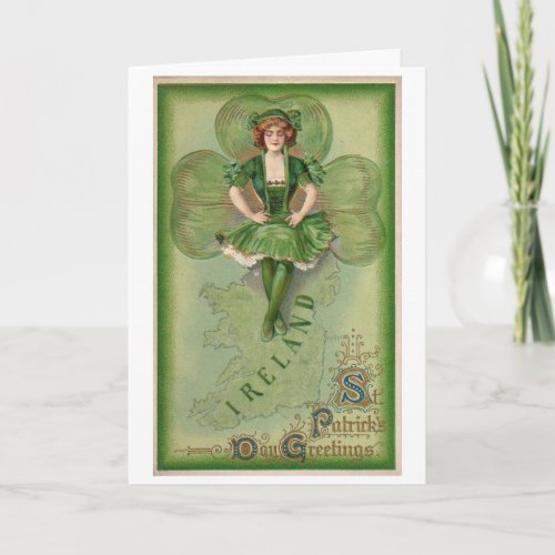 Ireland St Patricks Day Greetings _ Vintage  Card