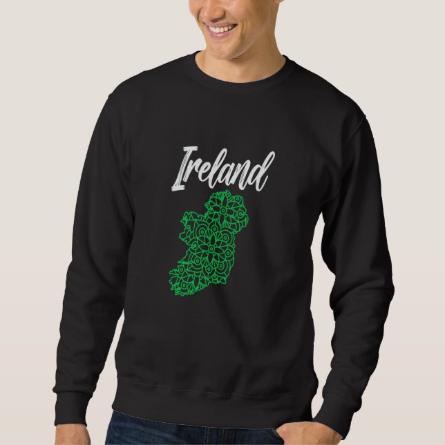 Ireland St Patricks Day Leprechaun Gaelic Irish St Sweatshirt (Front)