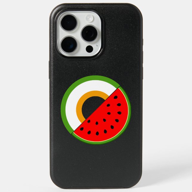 IRELAND STANDS WITH PALESTINE - Watermelon iPhone 15 Pro Max Case (Back)