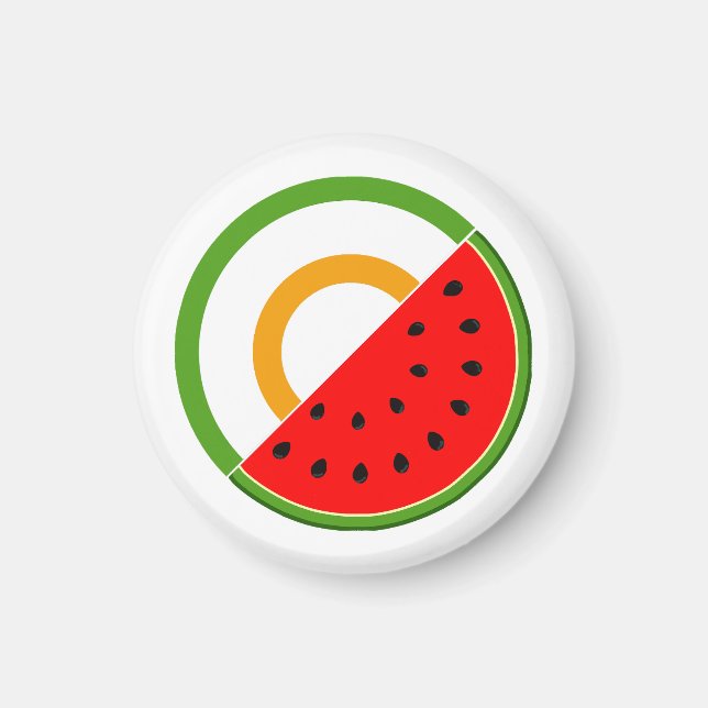 IRELAND STANDS WITH PALESTINE - Watermelon Magnet (Front)