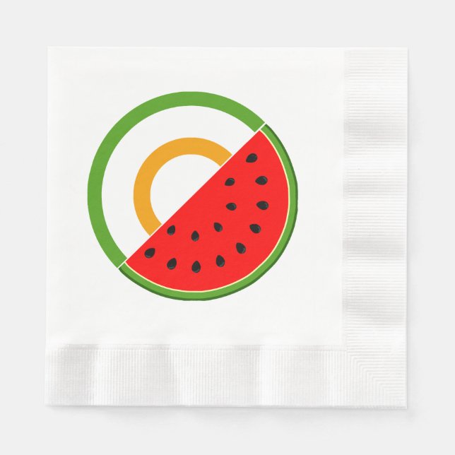 IRELAND STANDS WITH PALESTINE - Watermelon Napkins (Front)