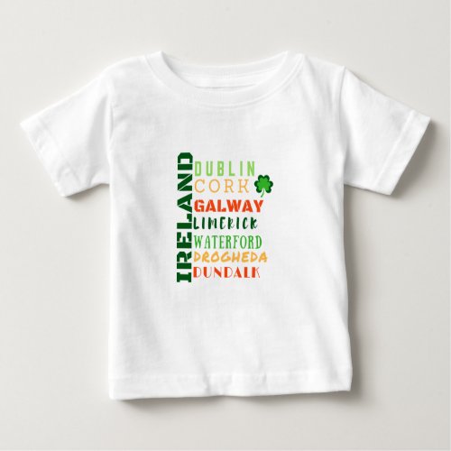 IRELAND SUBWAY ART BABY T_Shirt