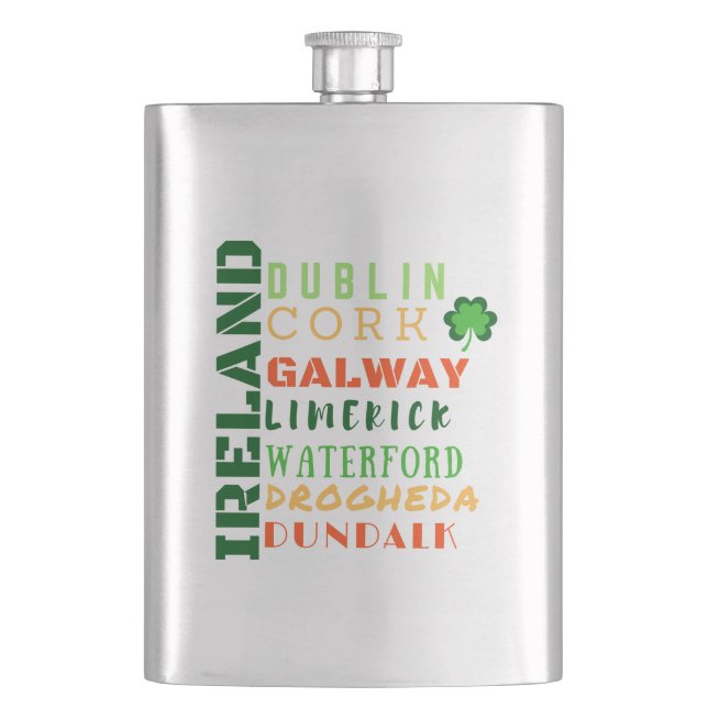 IRELAND SUBWAY ART FLASK (Front)