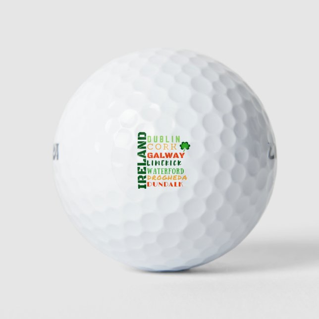 IRELAND SUBWAY ART GOLF BALLS (Front)