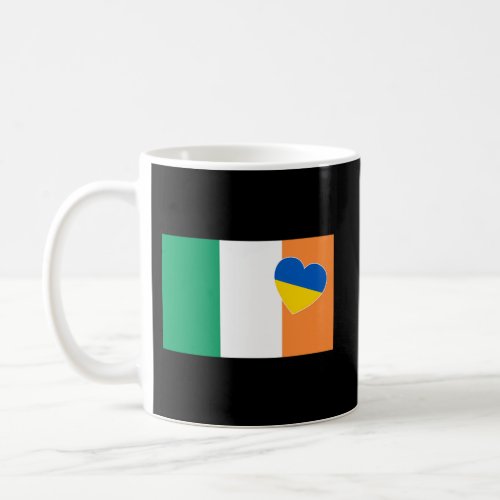 Ireland Support Ukrainian Heart Stand With Ukraine Coffee Mug