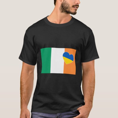 Ireland Support Ukrainian Heart Stand With Ukraine T_Shirt