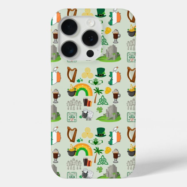 Ireland Symbols Case-Mate iPhone Case (Back)