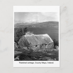 Ireland Thatched cottage, County Mayo Postcard