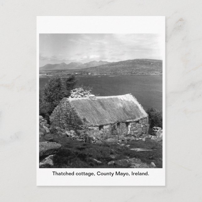 Ireland Thatched cottage, County Mayo Postcard (Front)