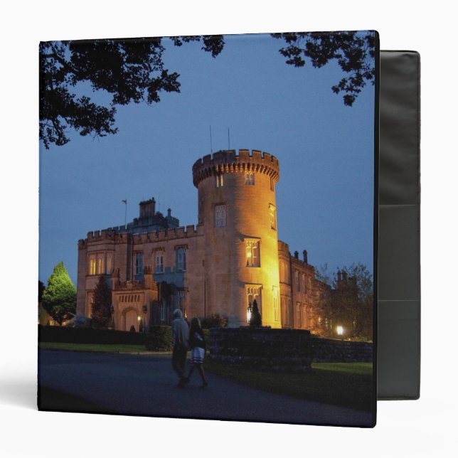 Ireland, the Dromoland Castle lit at dusk, Binder (Front/Inside)