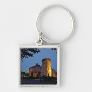 Ireland, the Dromoland Castle lit at dusk, Keychain
