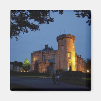 Ireland, the Dromoland Castle lit at dusk, Magnet