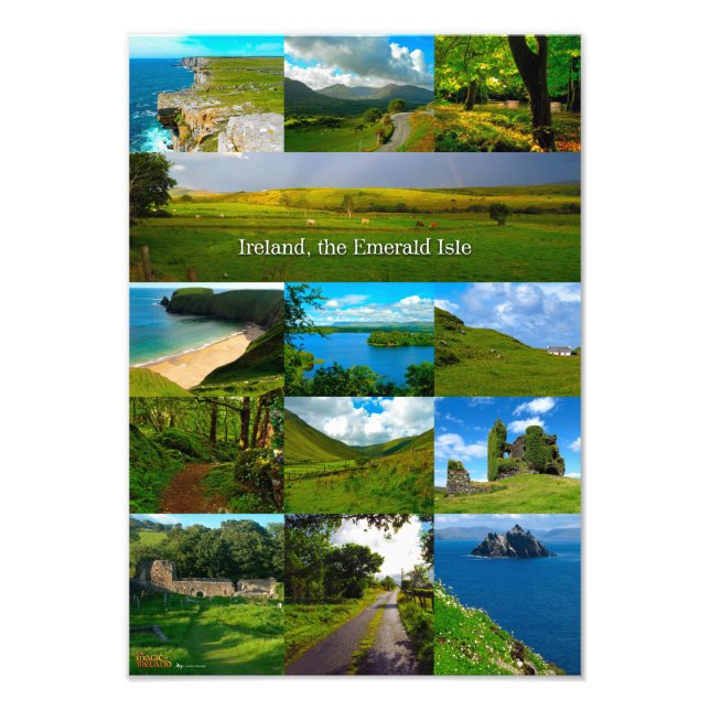 Ireland, the emerald isle photo print (Front)