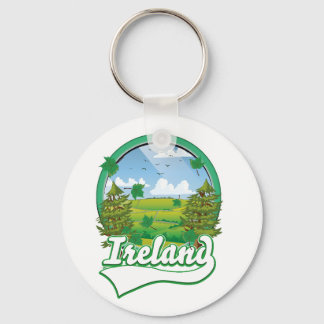 Ireland Travel logo Keychain
