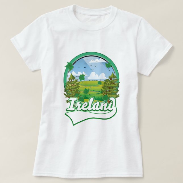 Ireland Travel logo T-Shirt (Design Front)